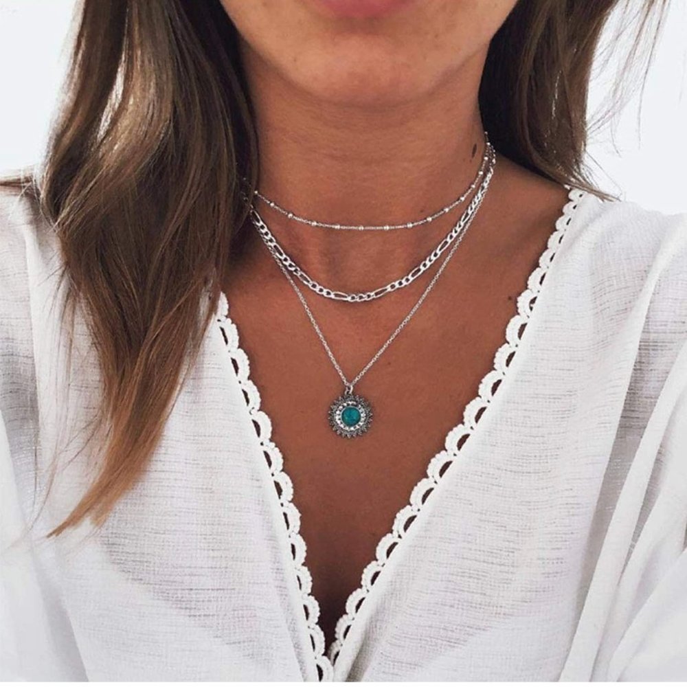 Ludress Boho Layered Necklace